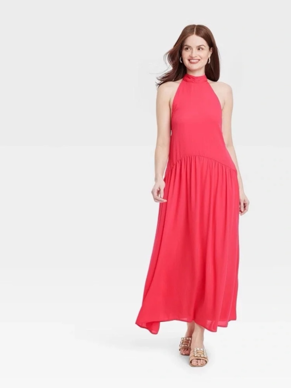 New Day halter maxi dress